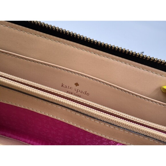 Kate Spade Black Wristlet Zip Wallet Layton Wellesley - Picture 8 of 11